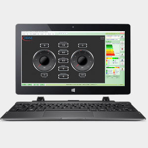 La tablette de l'Ecomobil peut s'attacher ou se détacher du clavier selon vos besoins